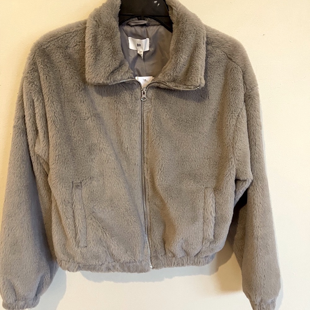 NWT Nordstrom Teddy bear bumper oversized jacket for women XS size - Picture 8 of 14